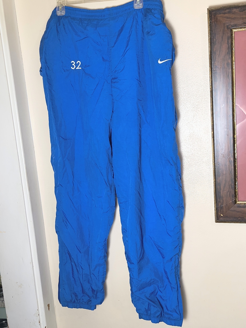 Vintage 90s Nike Blue windbreaker track pants